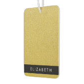 Gouden Glitter, Glitter Achtergrond, Jouw naam Luchtverfrisser (Links)