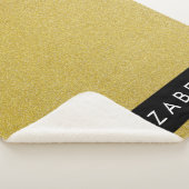 Gouden Glitter, Glitter Achtergrond, Jouw naam Sherpa Deken (3/4)