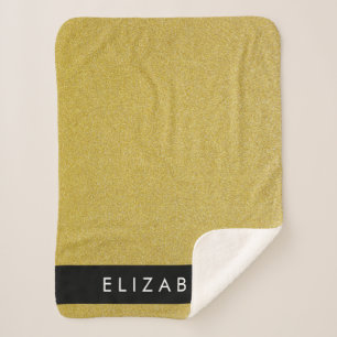 Gouden Glitter, Glitter Achtergrond, Jouw naam Sherpa Deken