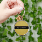 Gouden Glitter, Glitter Achtergrond, Jouw naam Sleutelhanger (Hand)