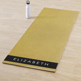 Gouden Glitter, Glitter Achtergrond, Jouw naam Yogamat