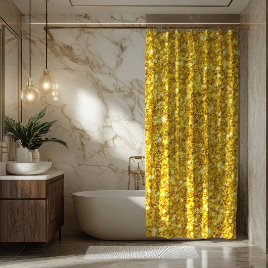 Gouden Glitter Gordijn