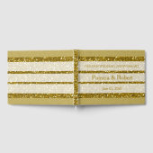 Gouden Glitter Gouden Bruiloft Jubileum Gastenboek (Volledig)