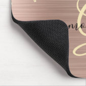 Gouden Glitter, Gouden Monogram, Zwarte Script Naa Muismat (Hoek)