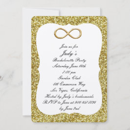 Gouden Glitter Gouden Oneindigheid Bachelorette Fe Kaart