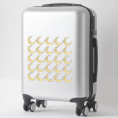 Gouden Glitter Halvemaan Sticker Set (Koffer)