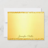 Gouden Glitter Handgeschreven Sjabloon Script Teks (Voorkant)