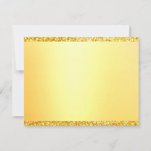 Gouden Glitter Handgeschreven Sjabloon Script Teks (Achterkant)