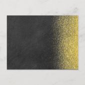 Gouden Glitter Handtekening Save the Date Kaart (Achterkant)