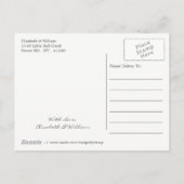 Gouden Glitter Hart en Sterren Bruiloft Save The D Aankondigingskaart (Achterkant)