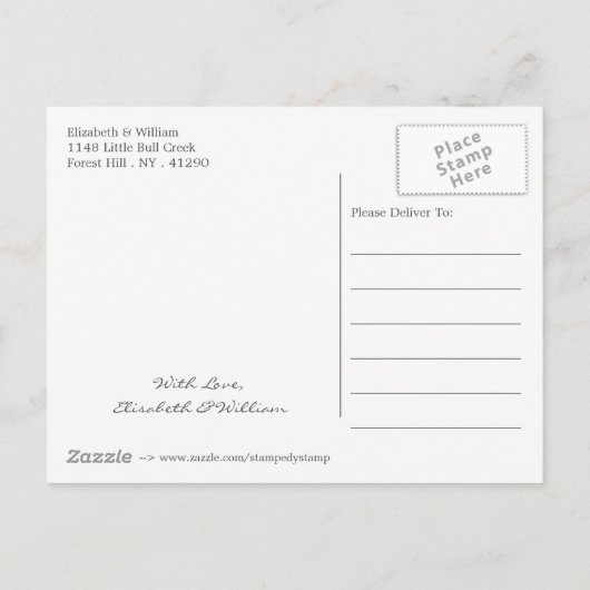 Gouden Glitter Hart en Sterren Bruiloft Save The D Aankondigingskaart (Achterkant)