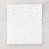 Gouden Glitter Herten & Glitter Bomen Plaats Kaart Plaatskaartje (Binnenkant ongevouwen)