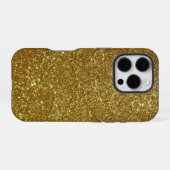Gouden Glitter iPhone Hoesje (Achterkant horizontaal)