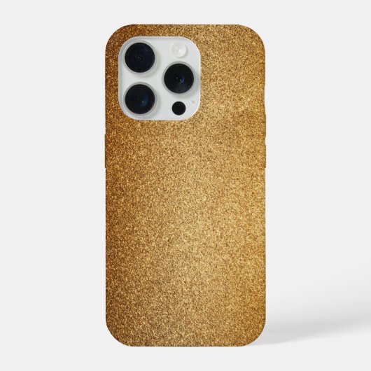 Gouden Glitter  iPhone Hoesje (Achterkant)