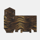 Gouden Glitter Jungle Tijger Bedankdoosjes (Uitgevouwen)