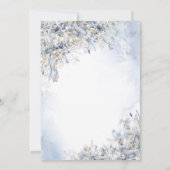 Gouden Glitter Jurk Bloemen Vlinder Zoet 16 Kaart (Achterkant)