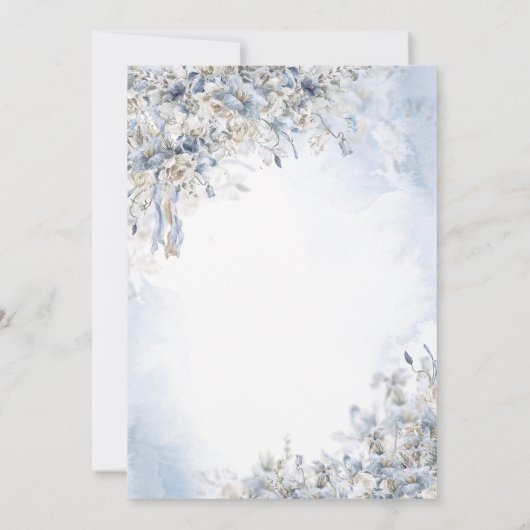 Gouden Glitter Jurk Bloemen Vlinder Zoet 16 Kaart (Achterkant)