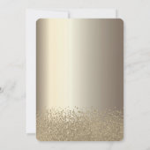 Gouden glitter jurk, tiara, rode rozen gotisch kaart (Achterkant)