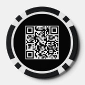 Gouden Glitter Kaart Suit Bruiloft Datum Naam QR c Poker Chips (Achterkant)