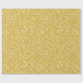 Gouden Glitter Kerst Wrapping Papier (Vlak)