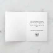 Gouden Glitter Kerststerren Zakelijke Groet Feestdagen Kaart (Binnen)