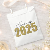Gouden Glitter Klasse van 2025 Bedankzakje (Geknipt)