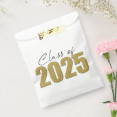 Gouden Glitter Klasse van 2025 Bedankzakje (Gezegeld)