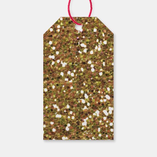 Gouden Glitter Klasse van 2025 Cadeaulabel (Achterkant)