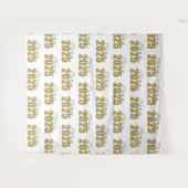 Gouden Glitter Klasse van 2025 Foto Achtergrond Wandkleed (Voorkant (horizontaal))