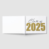 Gouden Glitter Klasse van 2025 Gastenboek (Volledig)