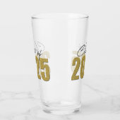 Gouden Glitter Klasse van 2025 Glas (Links)