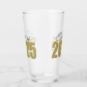 Gouden Glitter Klasse van 2025 Glas (Rechts)