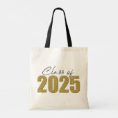 Gouden Glitter Klasse van 2025 Tote Bag (Achterkant)