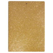 Gouden glitter klembord met faux sprankelende glim (Achterkant)