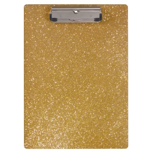 Gouden glitter klembord met faux sprankelende glim (Voorkant)
