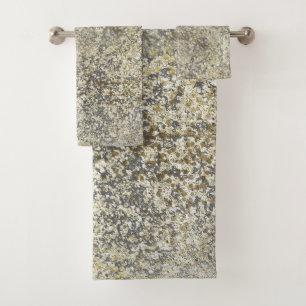 Gouden Glitter Knetterende Moderne Chic Glam Glans Bad Handdoek