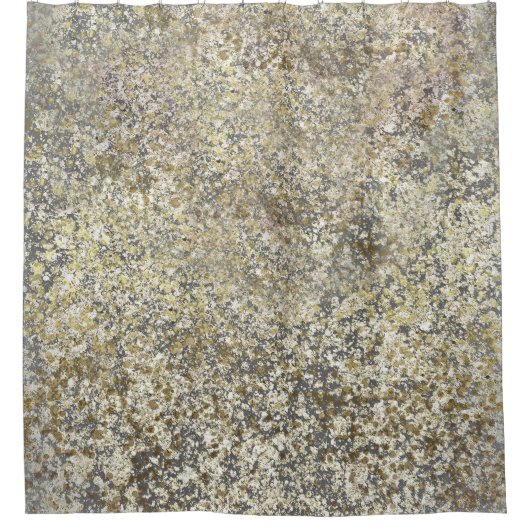 Gouden Glitter Knetterende Moderne Chic Glam Glans Douchegordijn (Voorkant)