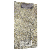 Gouden Glitter Knetterende Moderne Chic Glam Glans Klembord (Rechts)
