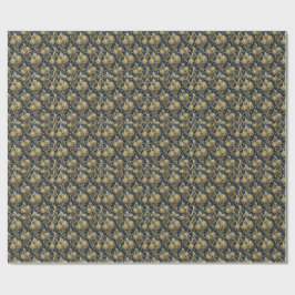 Gouden Glitter Koninklijk Paleis Bloemendamask Pat Cadeaupapier