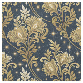 Gouden Glitter Koninklijk Paleis Bloemendamask Pat Stof