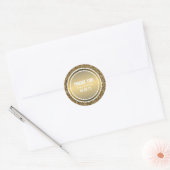 Gouden Glitter & Koper Goud Dank u Label (Envelop)