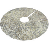 Gouden Glitter Krakelee Moderne Chic Glam Glitter Kerstboom Rok (Gekanteld)