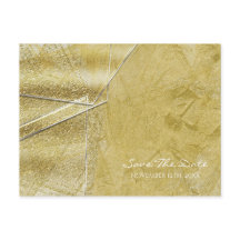 Gouden Glitter Kristal Glas Glam Save the Date