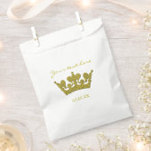 Gouden Glitter Kroon Verjaardagsfeestje Favor Tass Bedankzakje (Geknipt)