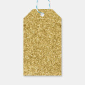Gouden Glitter Laat Liefde Glow Bruiloft Favor Can Cadeaulabel (Achterkant)