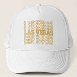 Gouden Glitter Las Vegas Trucker Pet