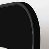 Gouden glitter letter en zwart pickleball paddle (Links Detail)