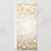Gouden Glitter Lights 60e Verjaardagsprogramma's Kaart (Achterkant)
