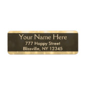 Gouden Glitter Lights Etiket (Voorkant)