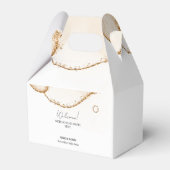 Gouden Glitter lijn Moderne minimale bruiloft Welk Bedankdoosjes (Voorkant Zijde)